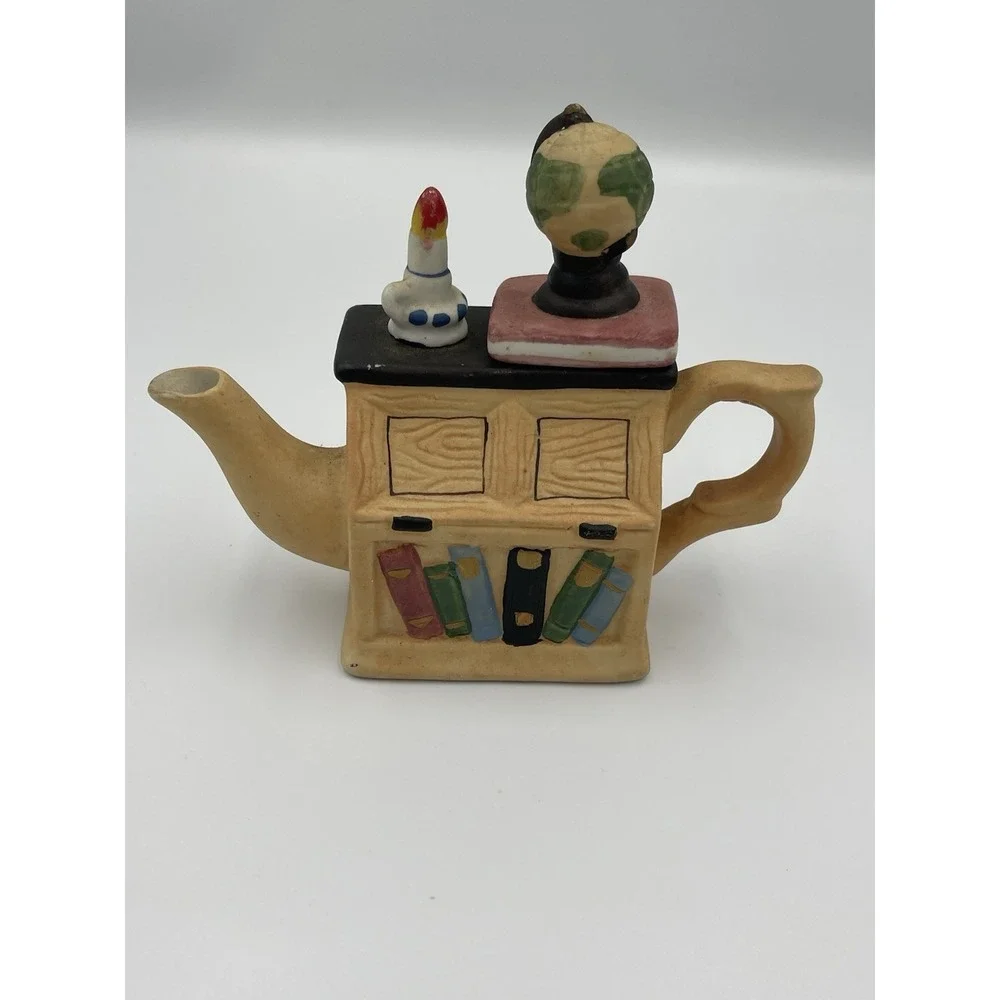 Vintage Miniature Teapot Set‎ Table Decor Knick Knack Trinkets Box